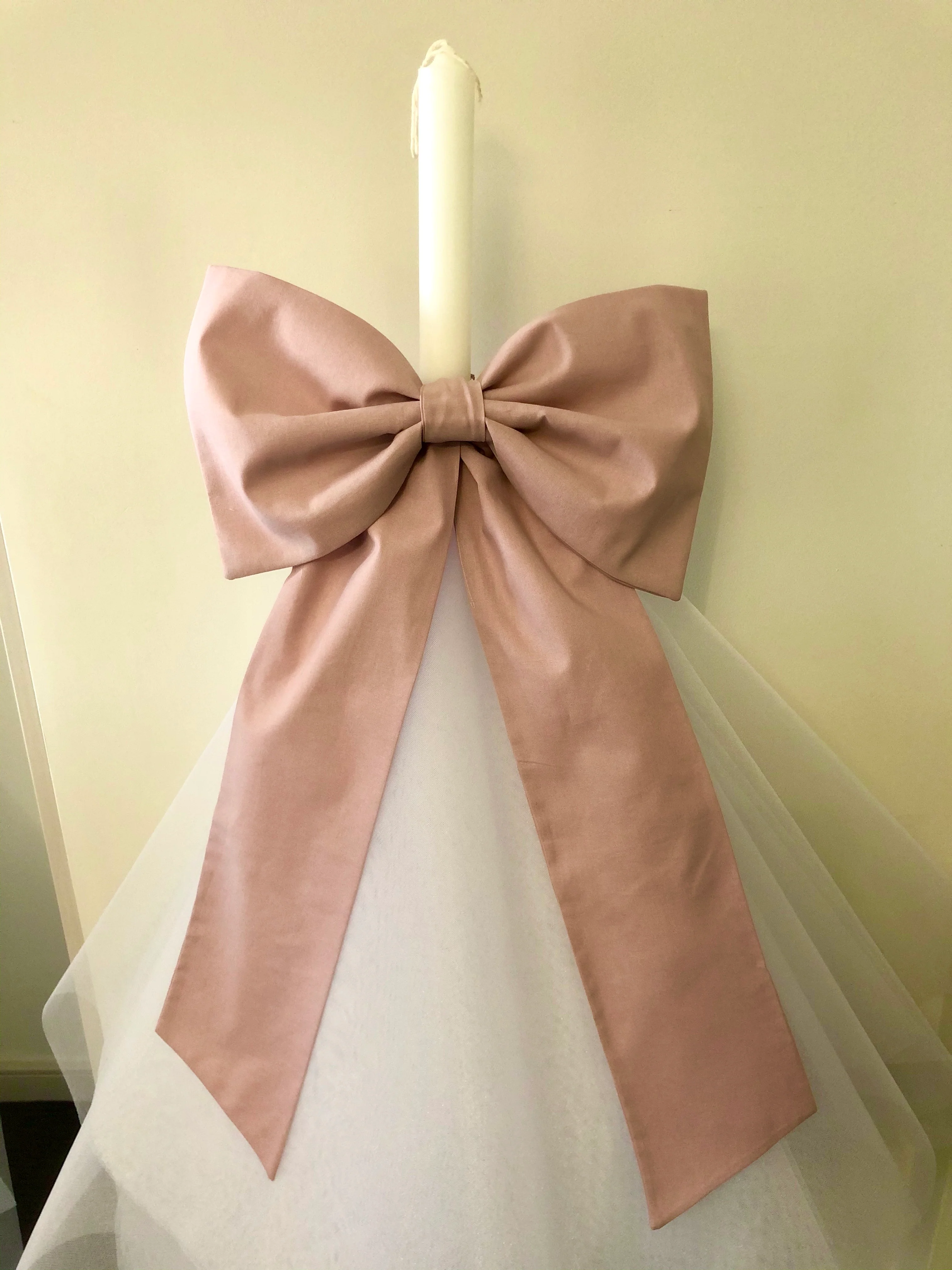 Orthodox Christening/Wedding Bow Candle | Lambatha - Image 4
