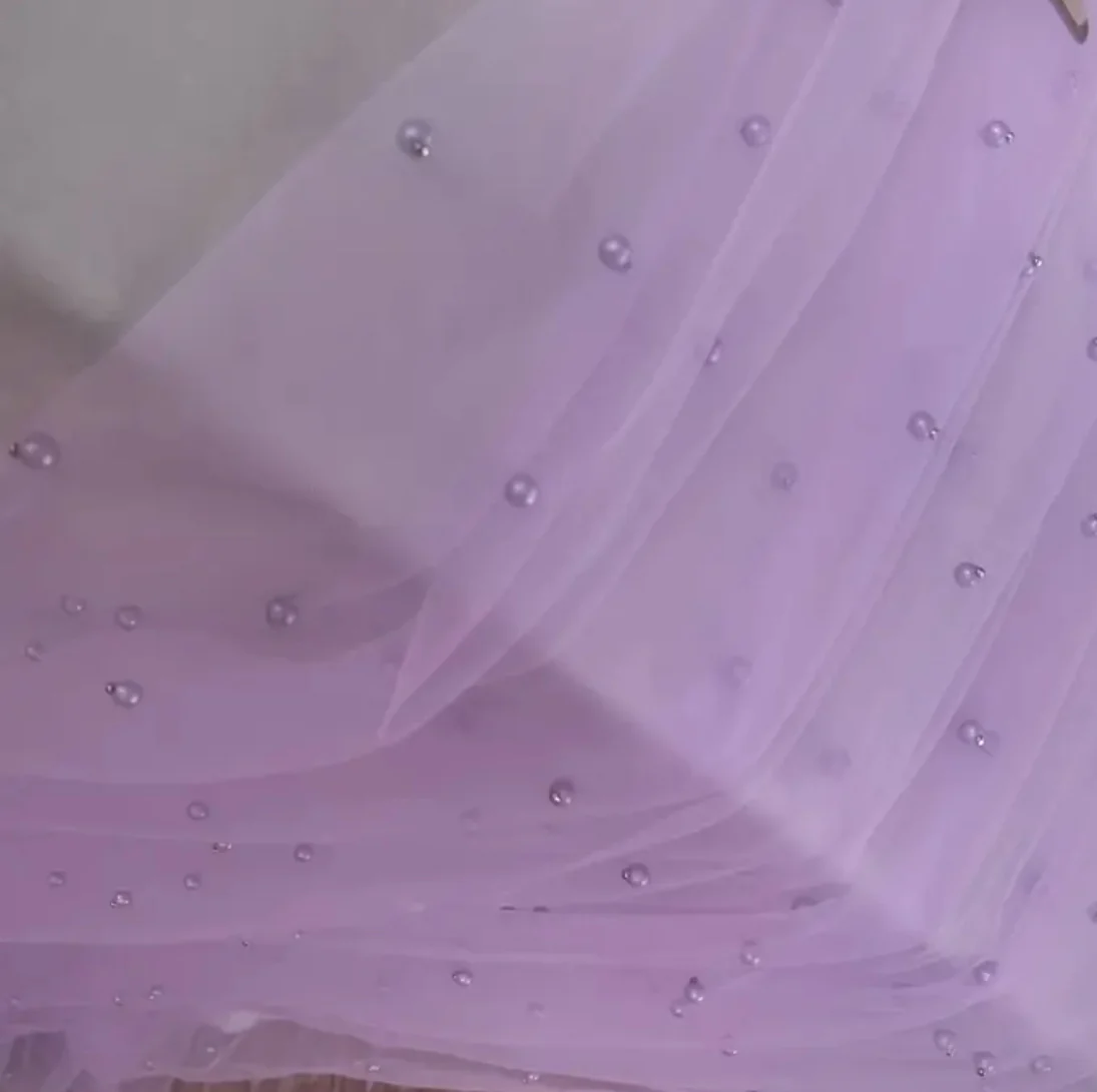 Orthodox Christening Pearl Tulle Bow Candle | Lambatha - Image 6