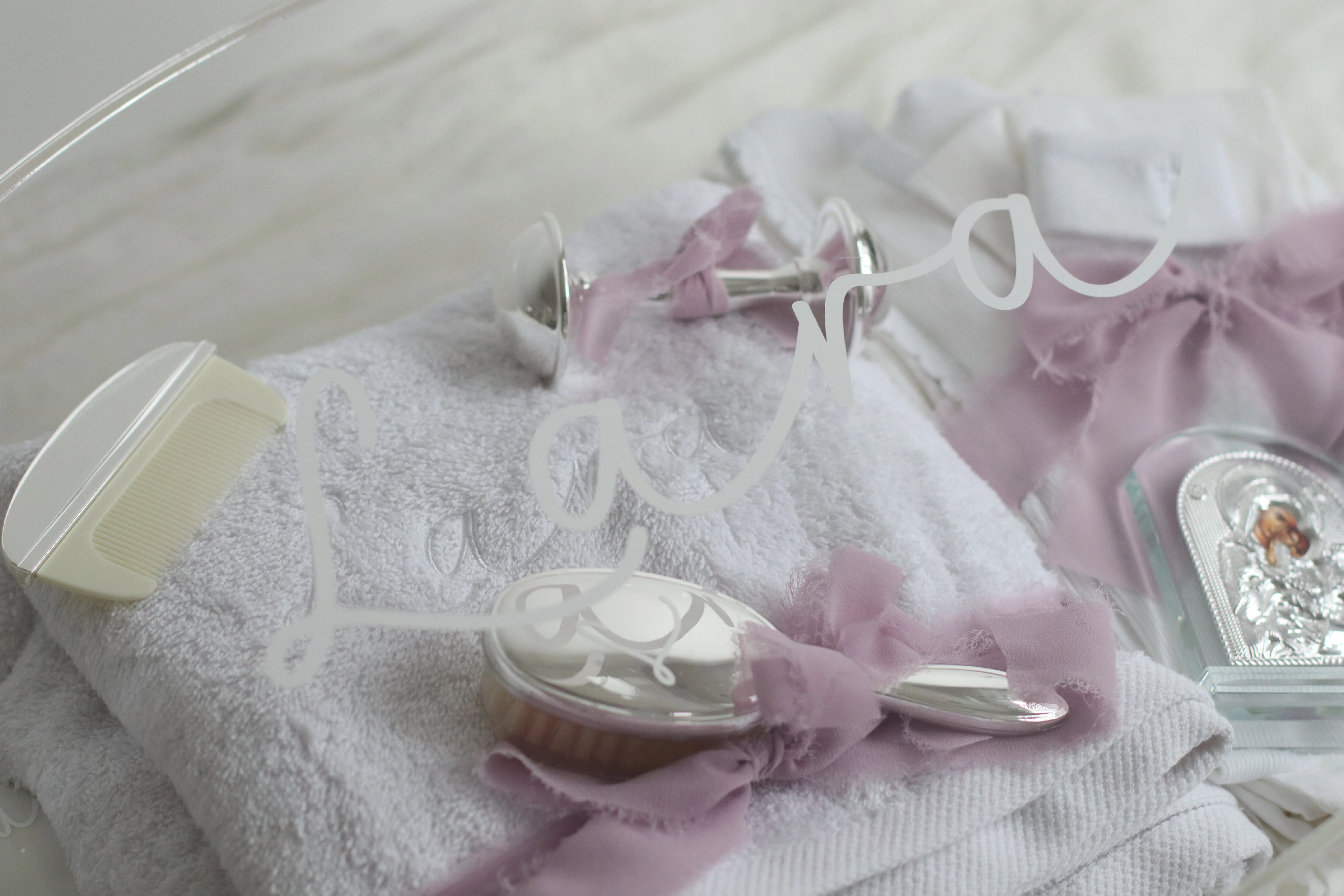 Oval Acrylic Christening & Gift Personalised Box - Image 3
