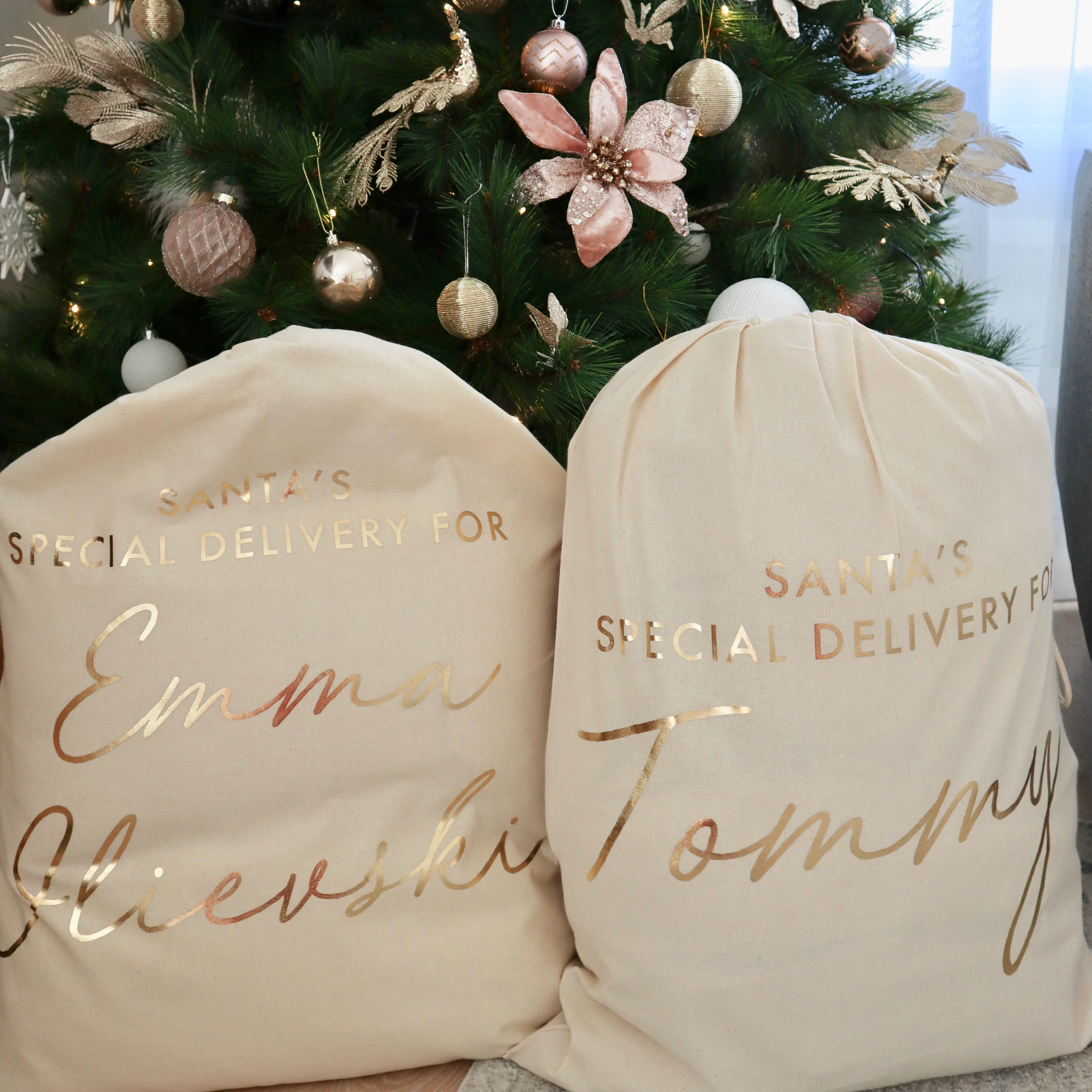 Canvas Personalised Santa Sack - Image 3