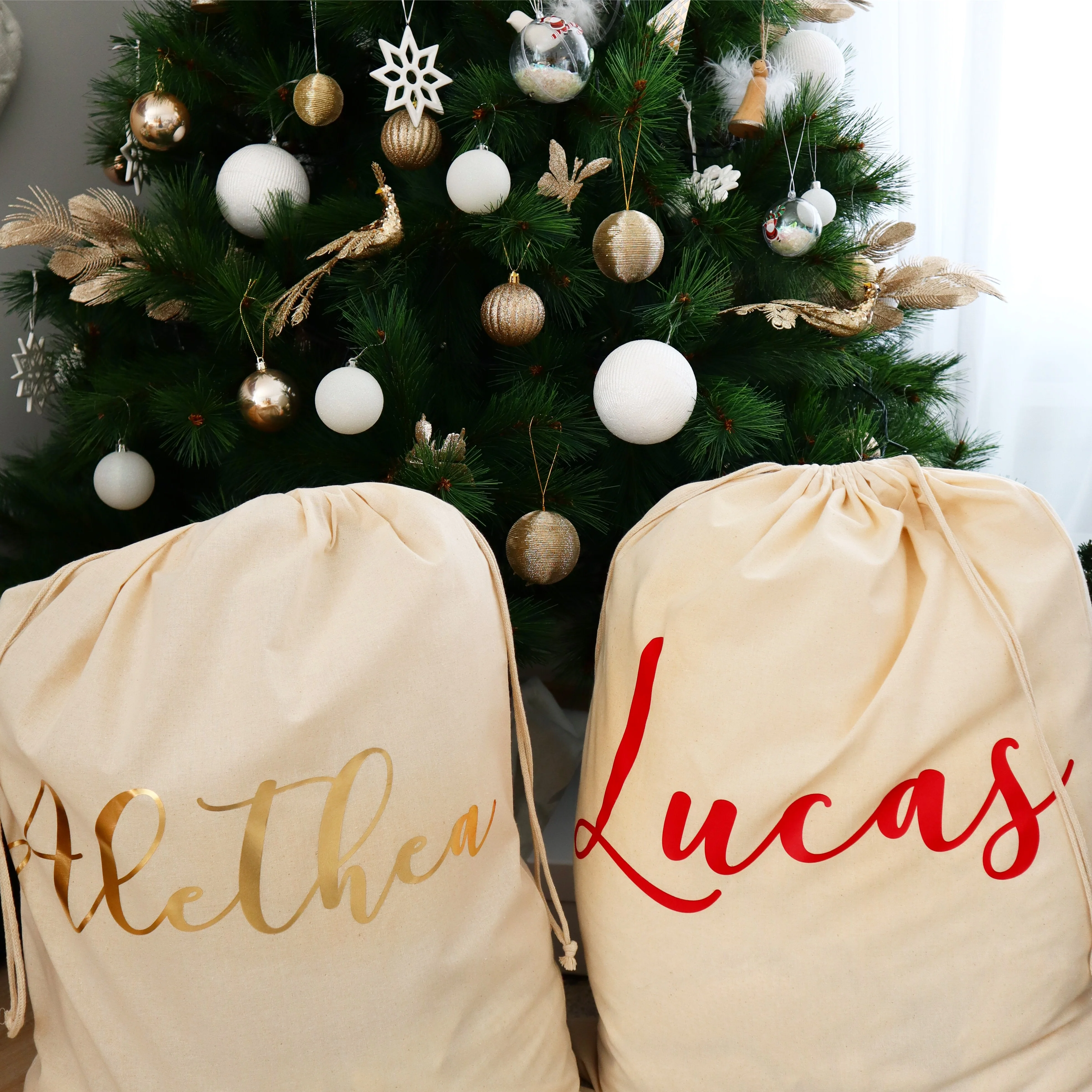 Canvas Personalised Santa Sack - Image 6