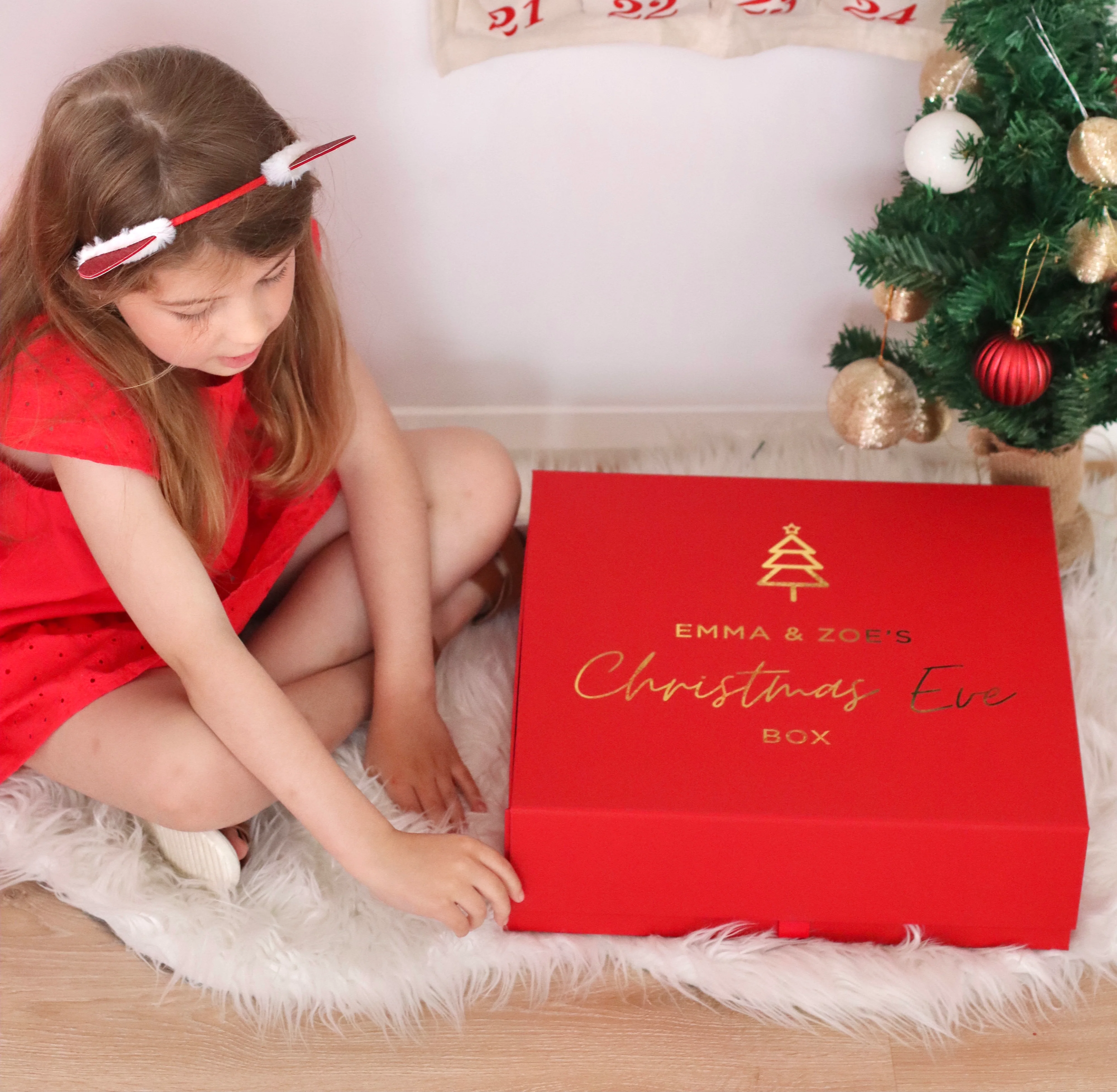 Red Christmas Eve Box