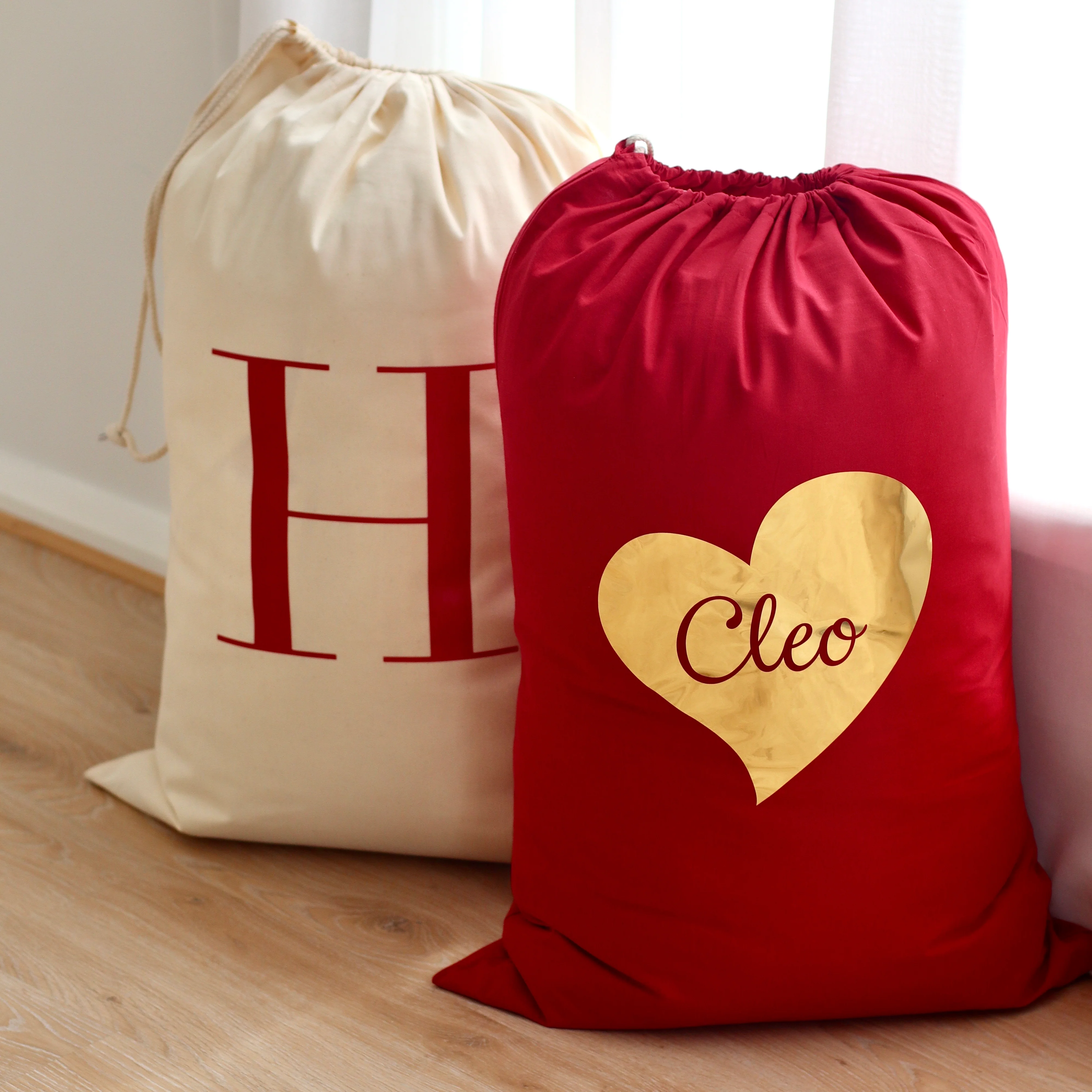 Red Personalised Santa Sack - Image 5